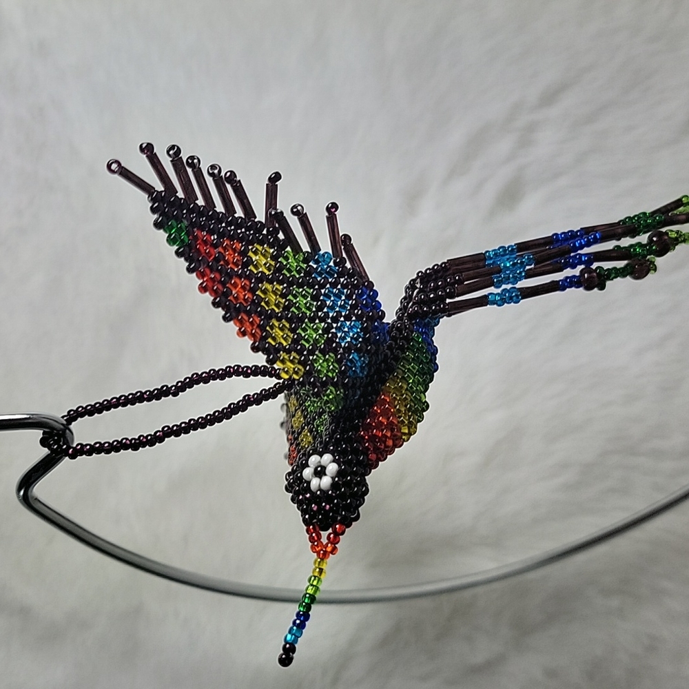 Beaded Hummingbird Ormament from Guatemala